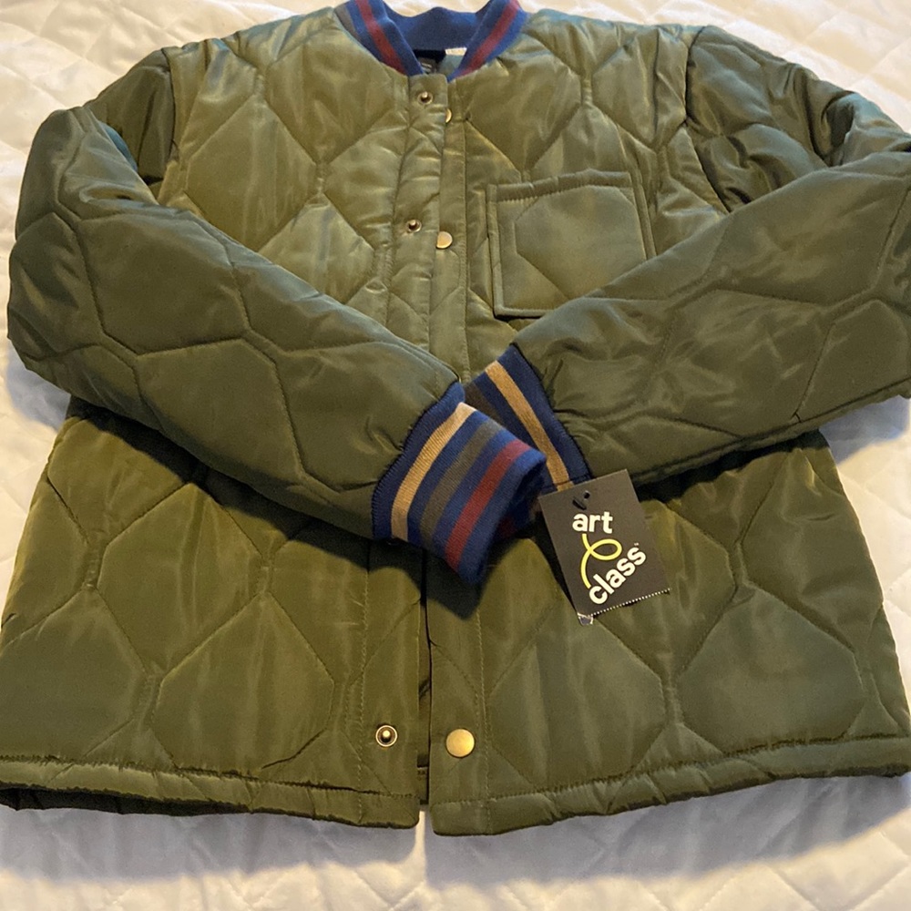 Boys new jacket Olive Green.